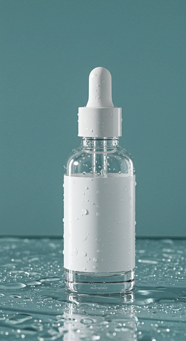 Glass dropper bottle